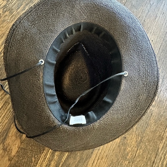 CLYDE Black straw Havana Hat - Moderate to heavy fading throughout - Picture 4 of 9